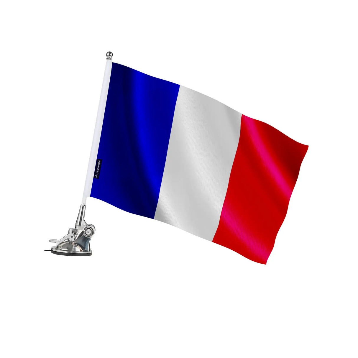 Mât à ventouse france polyester et acier inoxydable