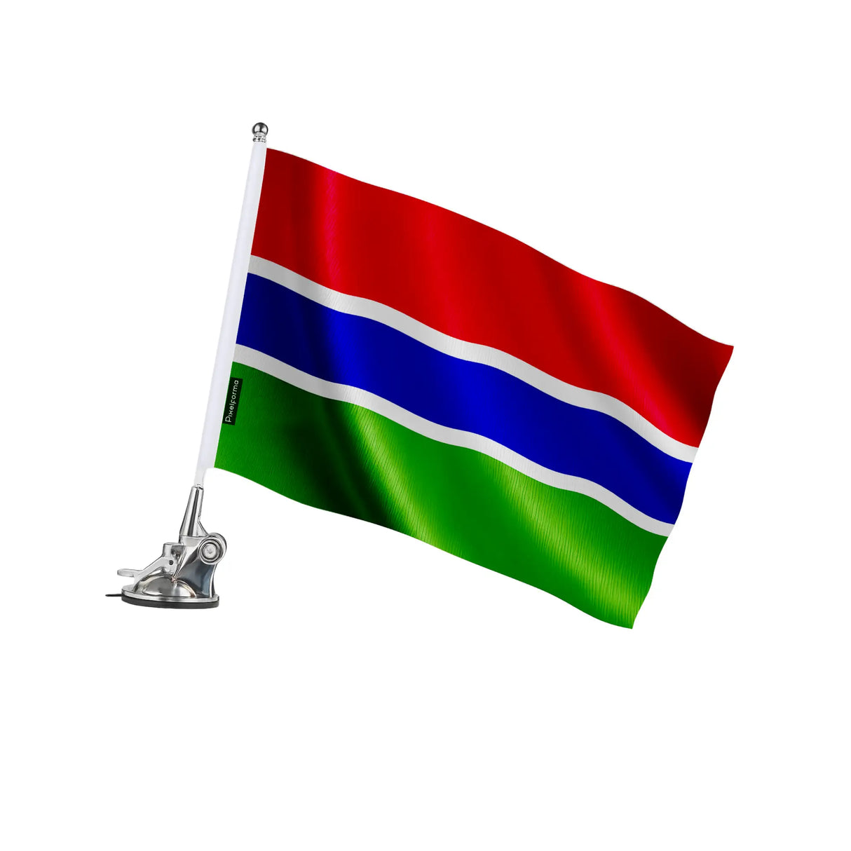 Mât à ventouse gambie polyester acier inoxydable