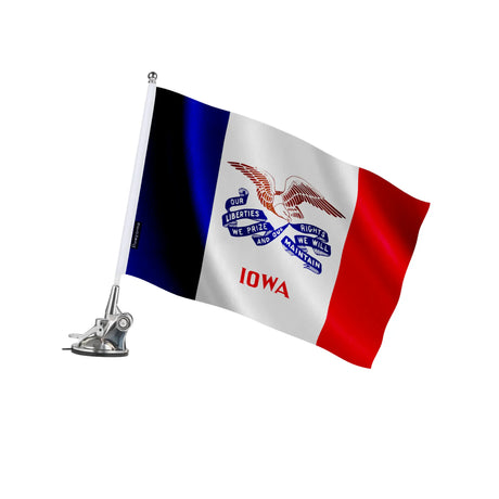 Mât à ventouse iowa en polyester acier inoxydable