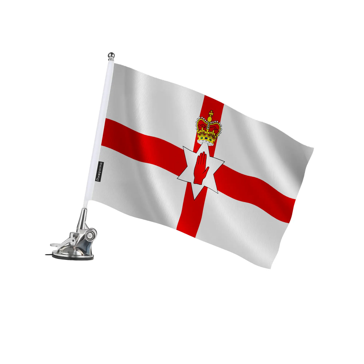 Mât à ventouse irlande du nord polyester acier inoxydable