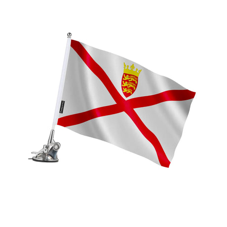 Mât à ventouse jersey polyester acier inoxydable voiture