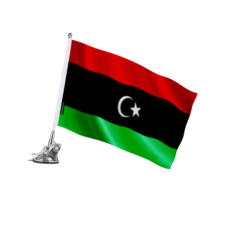 Mât à ventouse libye polyester acier inoxydable élégant