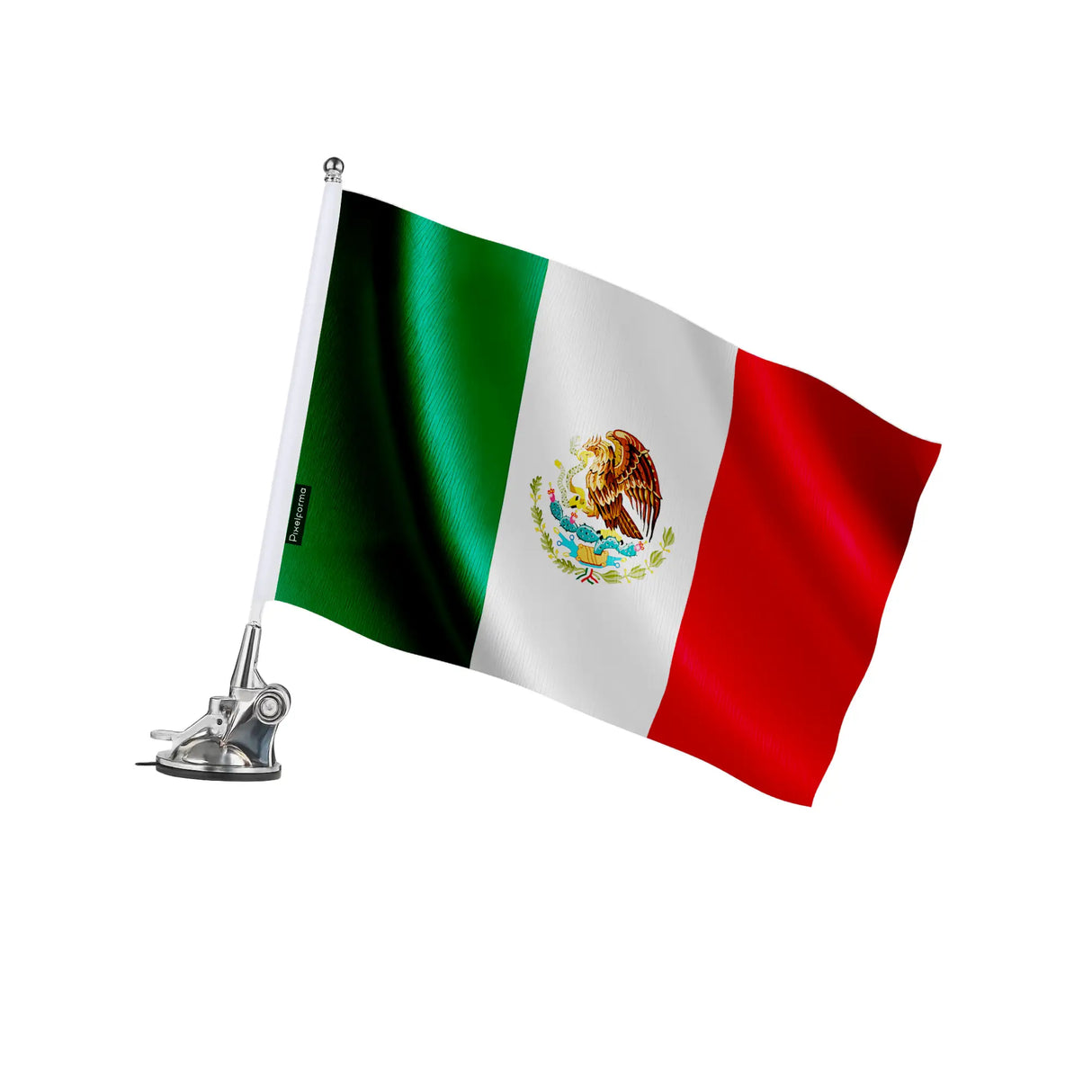 Mât à ventouse mexique en polyester et acier inoxydable