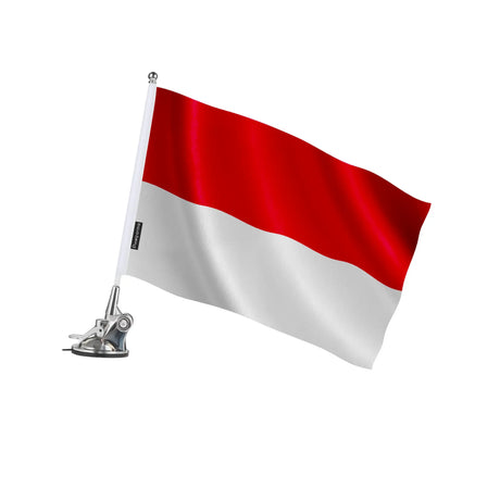 Mât à ventouse monaco polyester acier inoxydable élégant