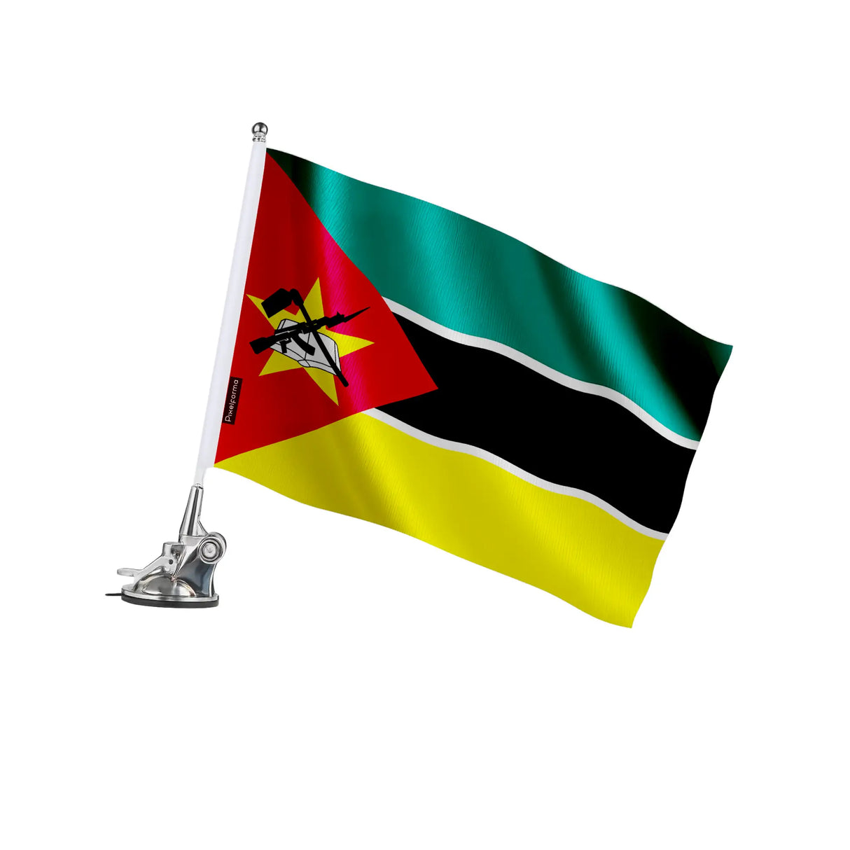 Mât à ventouse mozambique polyester acier inoxydable