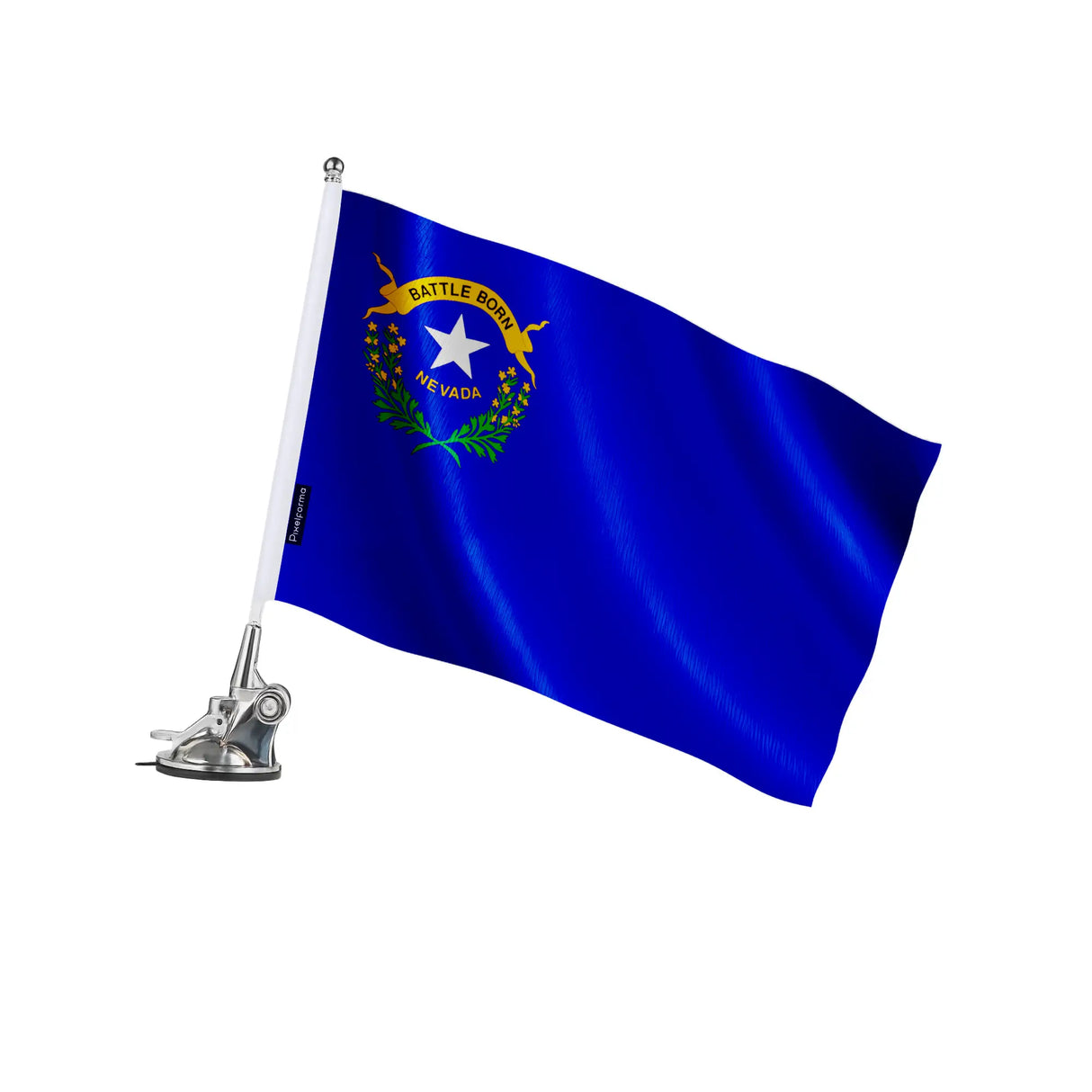 Mât à ventouse nevada polyester et acier inoxydable