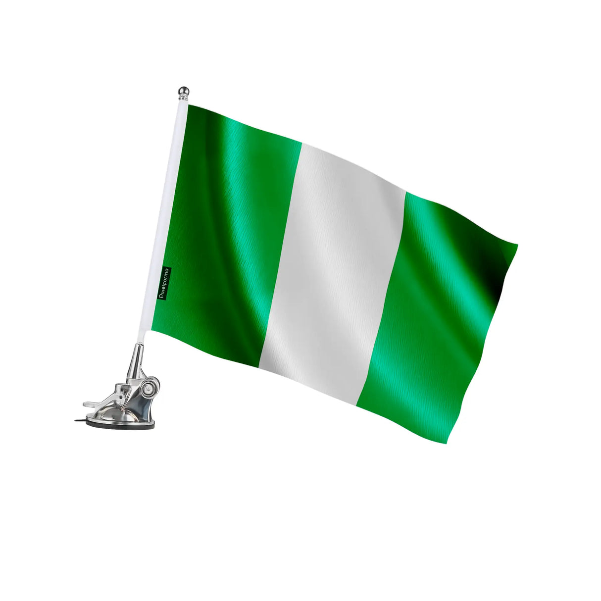 Mât à ventouse nigeria polyester et acier inoxydable