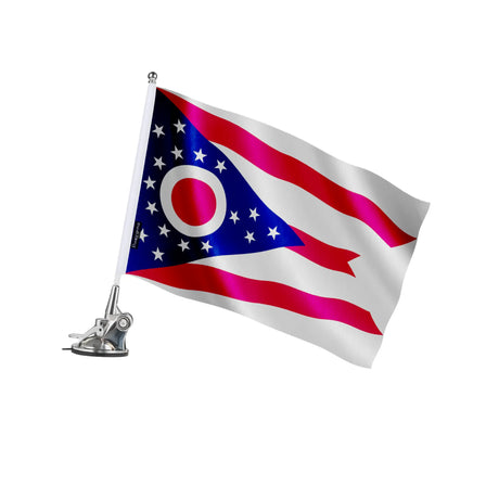 Mât à ventouse ohio en polyester et acier inoxydable