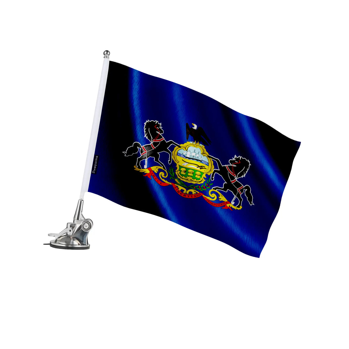 Mât à ventouse pennsylvanie polyester acier inoxydable