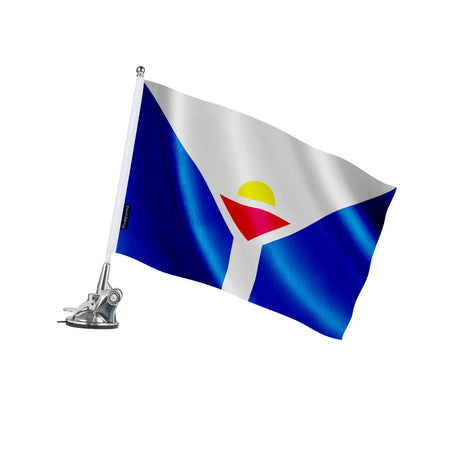 Mât à ventouse saint-martin polyester inox usage voiture