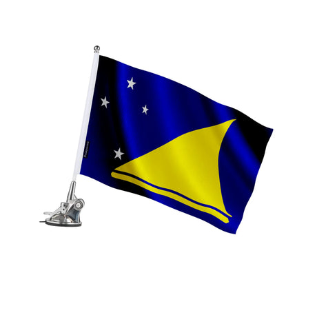 Mât à ventouse tokelau polyester acier inoxydable