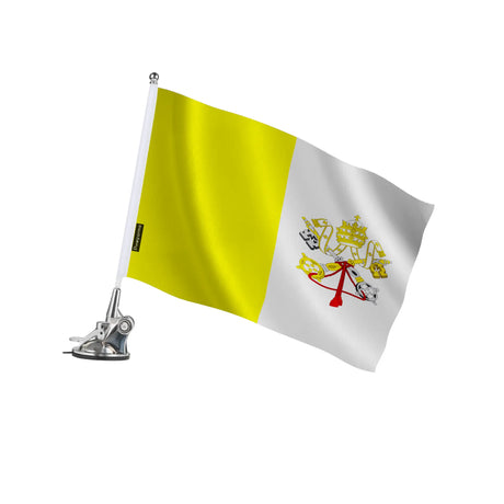 Mât à ventouse vatican polyester acier inoxydable élégant