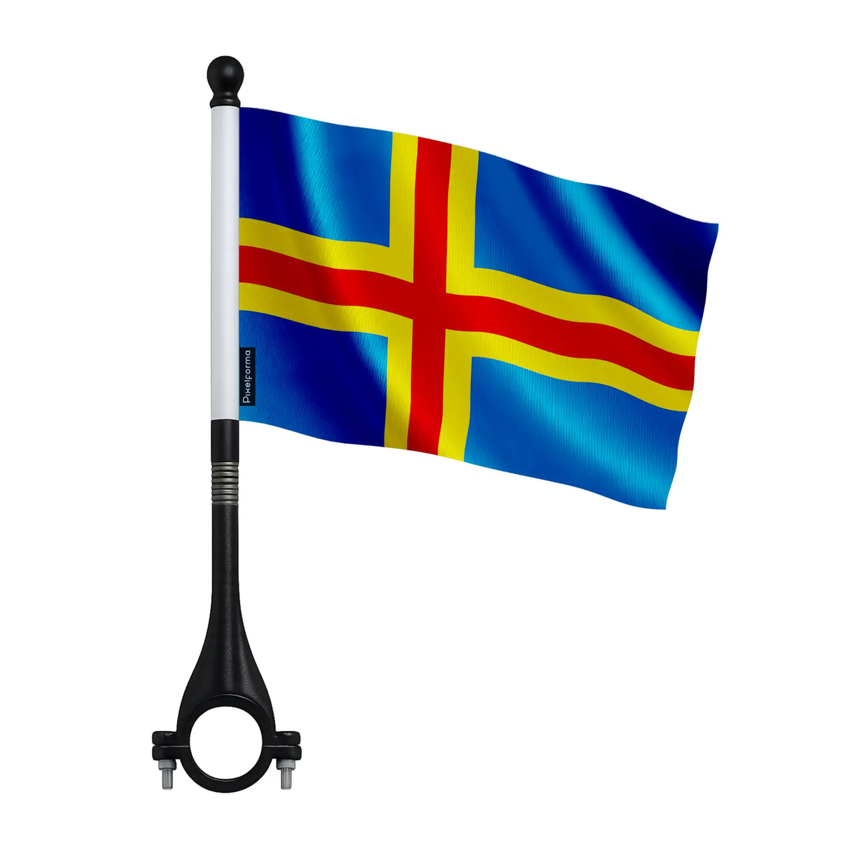 Mini drapeau åland vélo en polyester fixation pratique