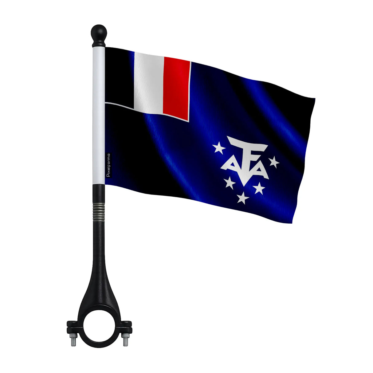 Mini drapeau antarctique en polyester pour vélo