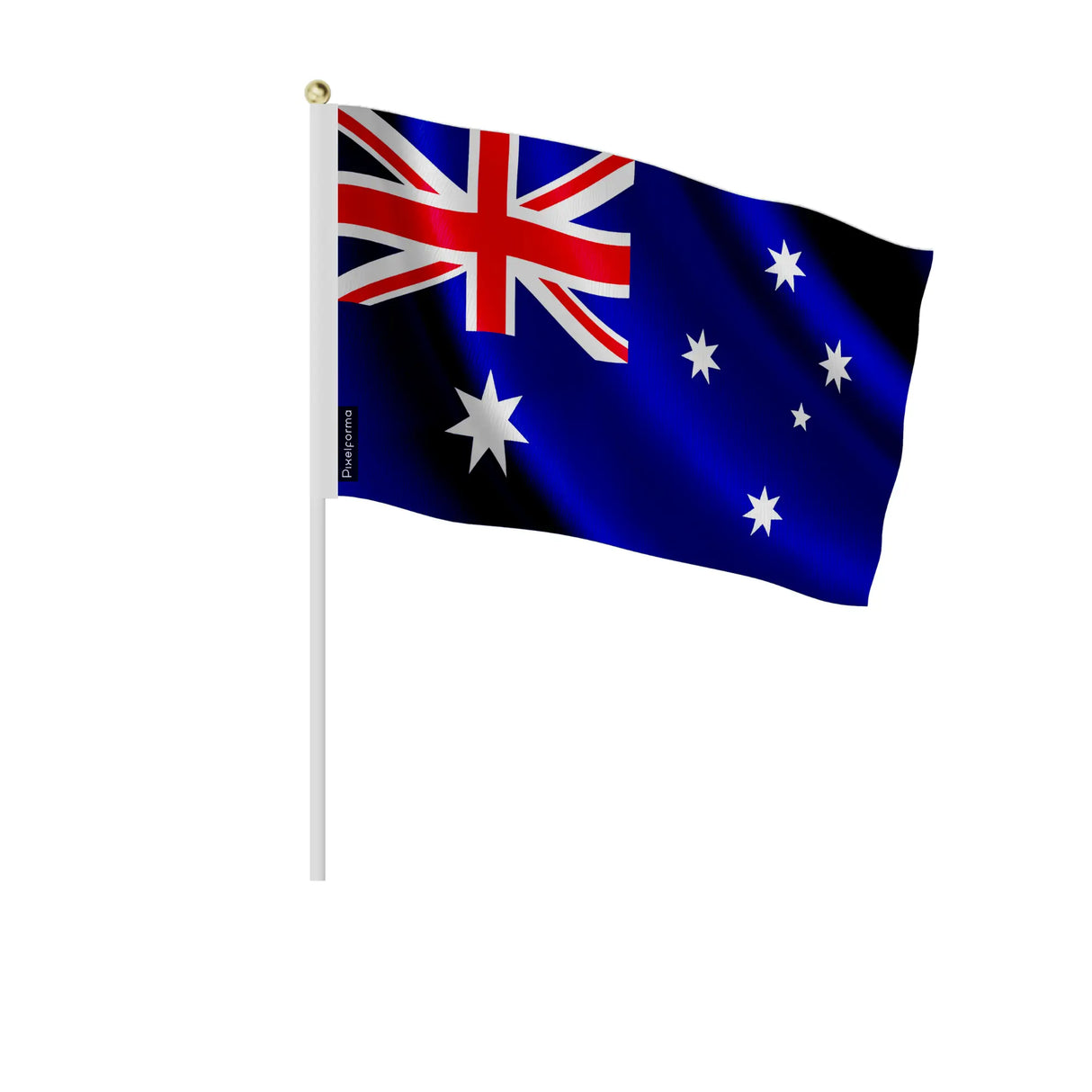 Mini drapeau australie en polyester à tenir à la main