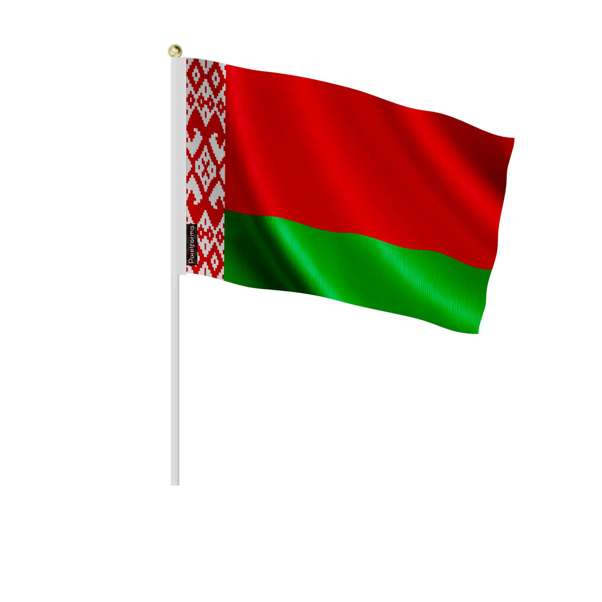 Mini drapeau biélorussie polyester à tenir à la main