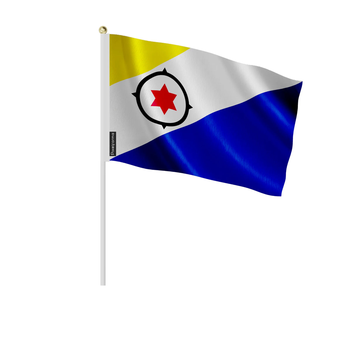 Mini drapeau bonaire en polyester à tenir à la main