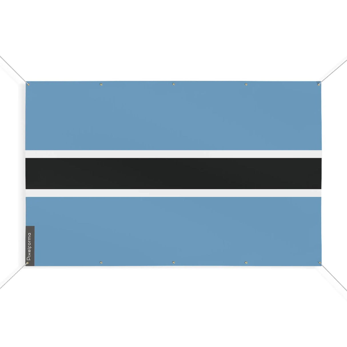 Mini drapeau botswana en polyester résistant avec œillets