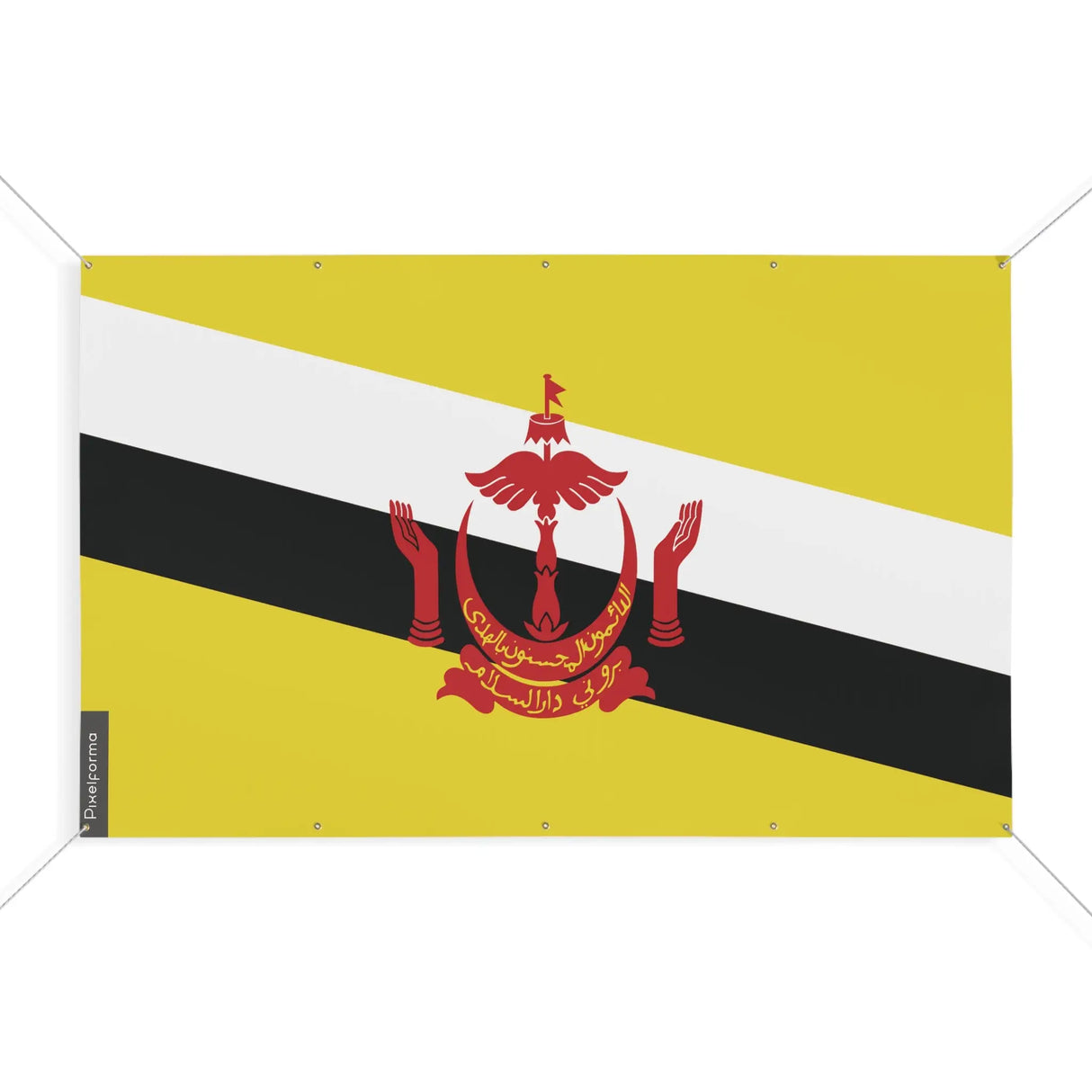 Mini drapeau brunei en polyester résistant à l’extérieur