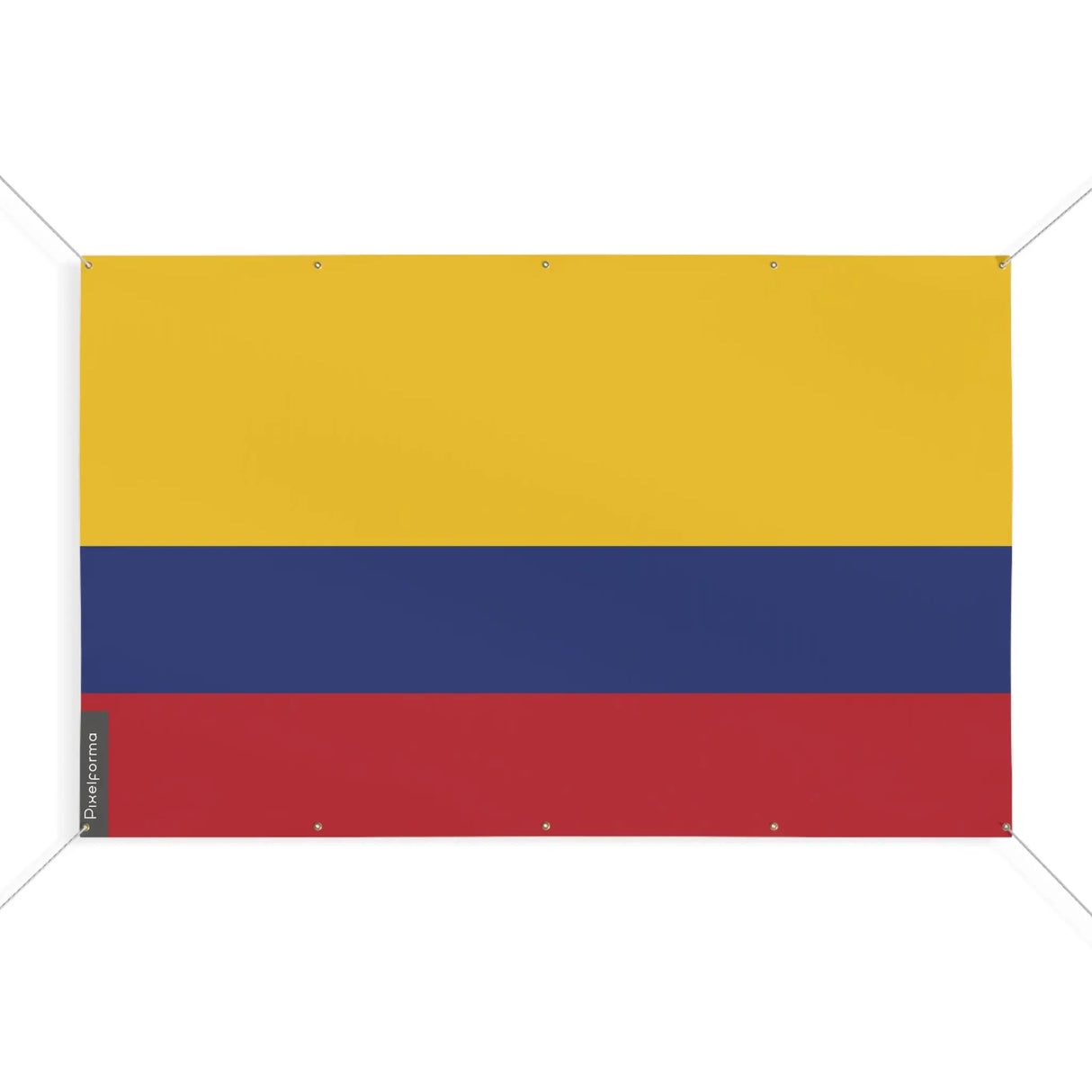 Mini drapeau colombie en polyester résistant avec œillets