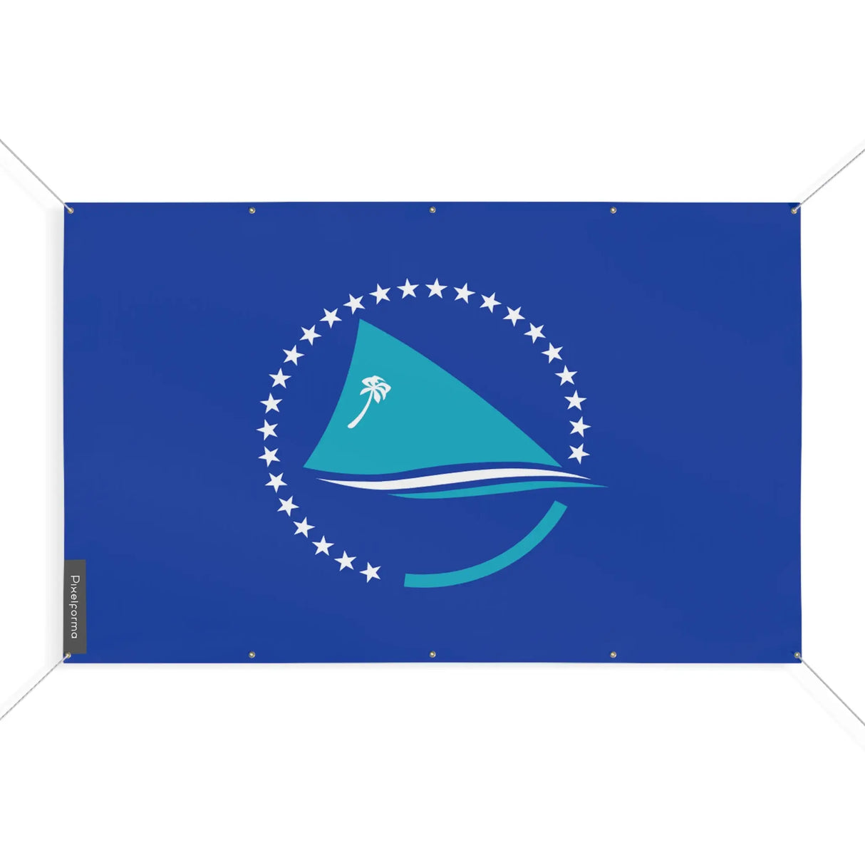 Mini drapeau communauté du pacifique polyester résistant