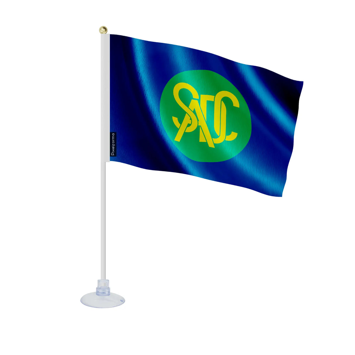 Mini drapeau développement d’afrique australe polyester ventouse