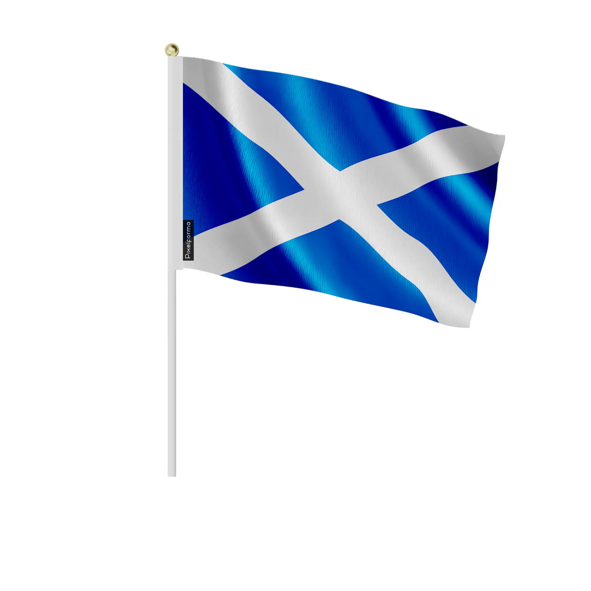 Mini drapeau écosse en polyester à tenir à la main