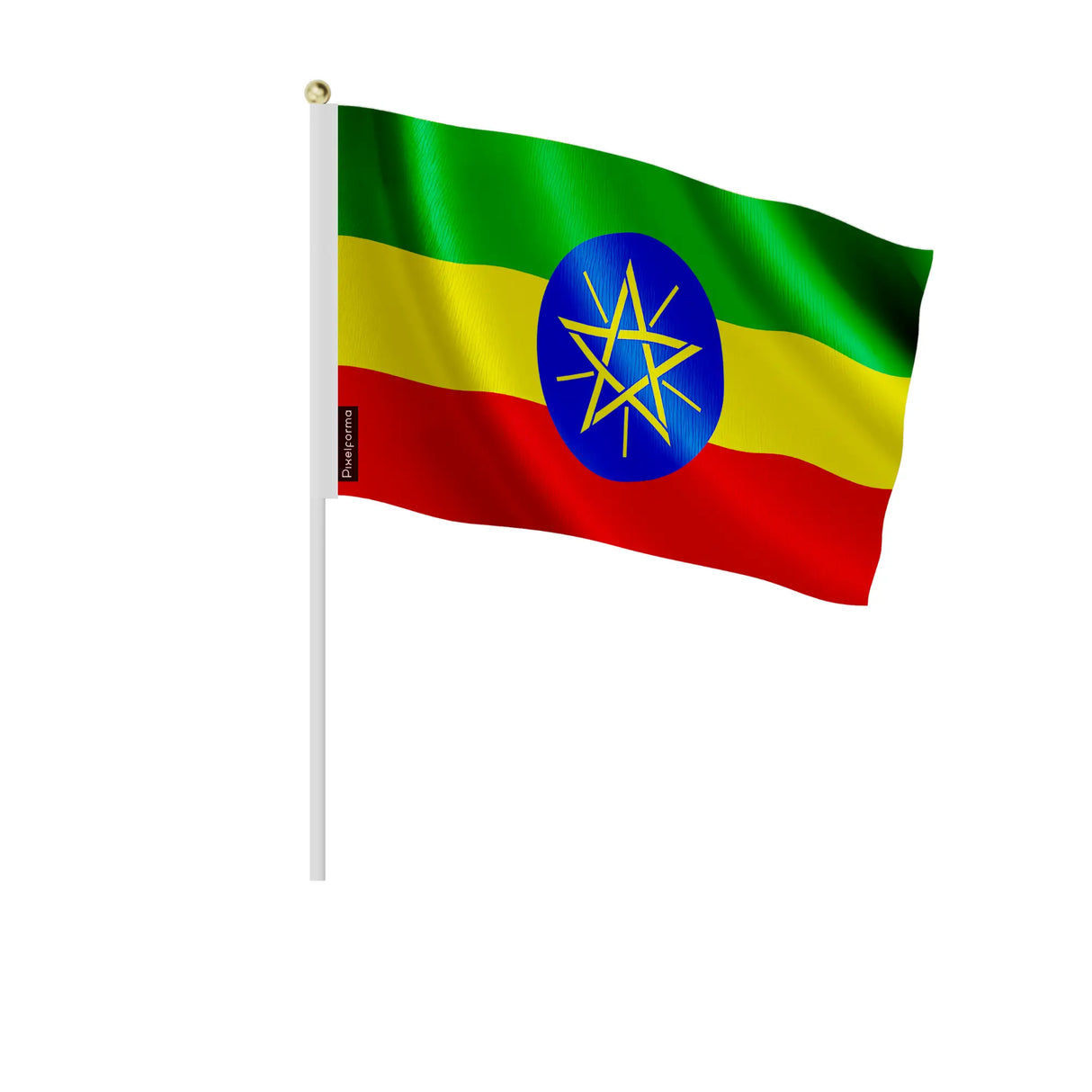 Mini drapeau éthiopie en polyester à tenir à la main