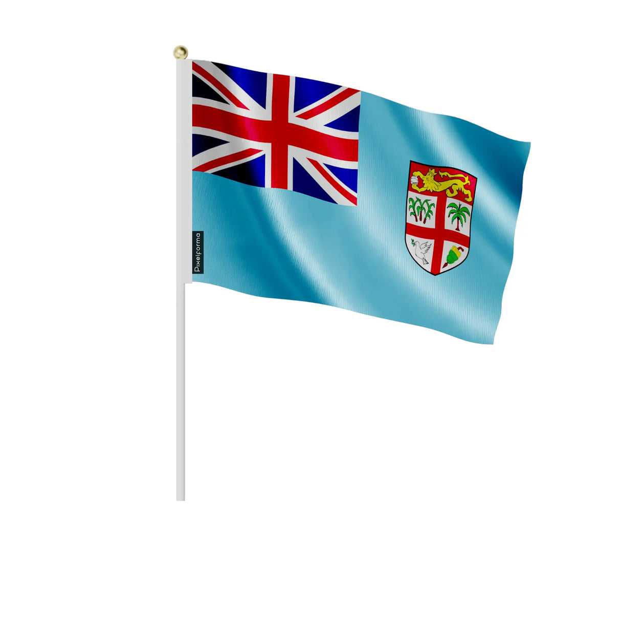 Mini drapeau fidji en polyester à tenir à la main