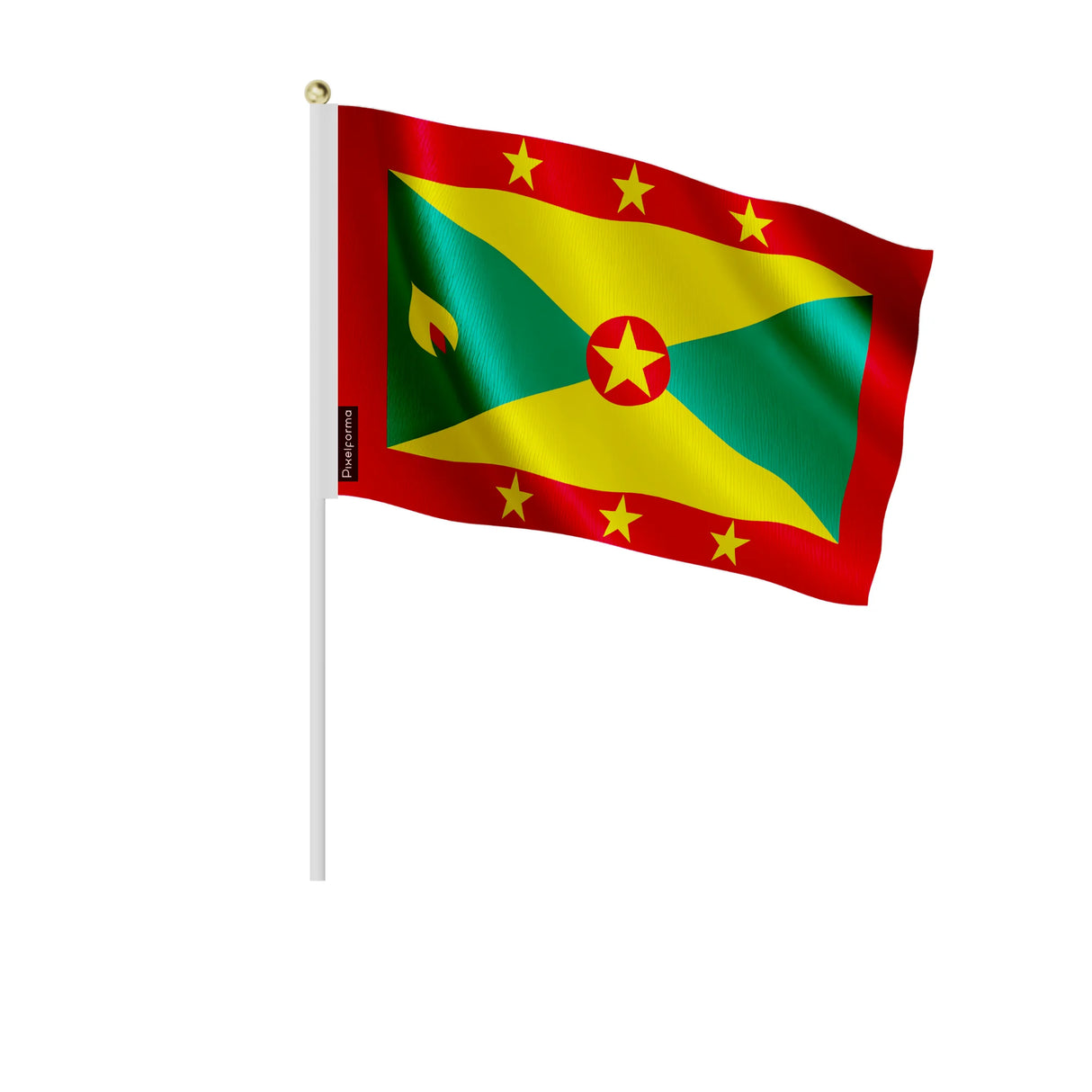 Mini drapeau grenade en polyester à tenir à la main