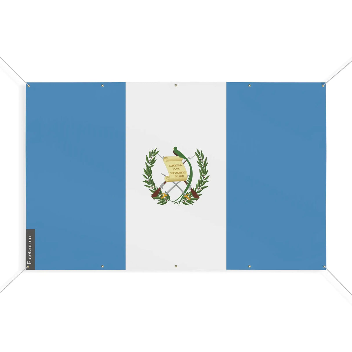 Mini drapeau guatemala en polyester à œillets résistants