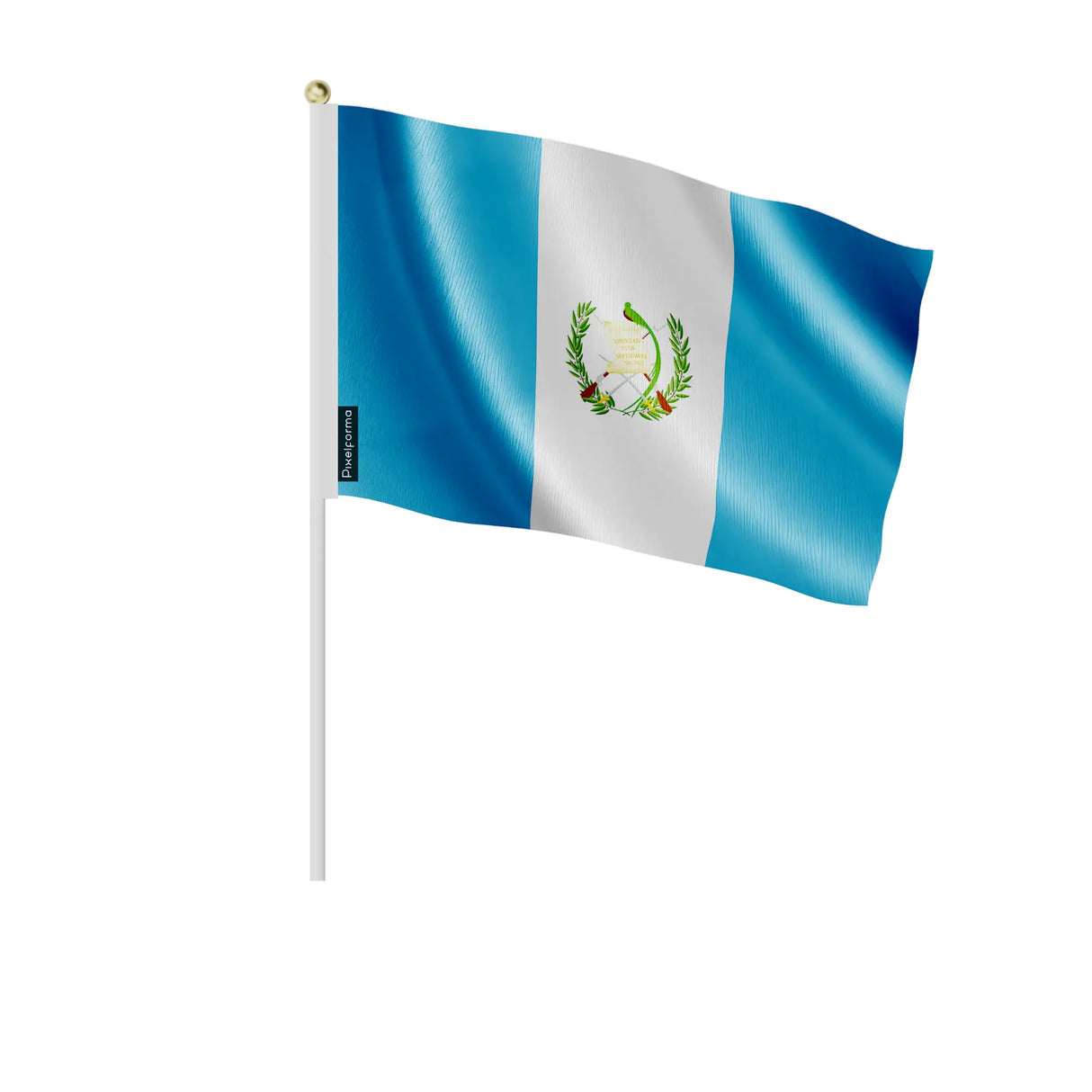 Mini drapeau guatemala en polyester à tenir à la main