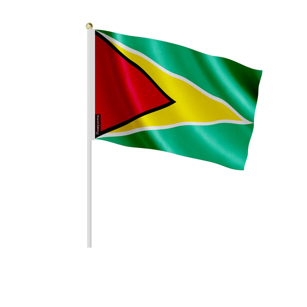 Mini drapeau guyana en polyester pour fêtes et événements