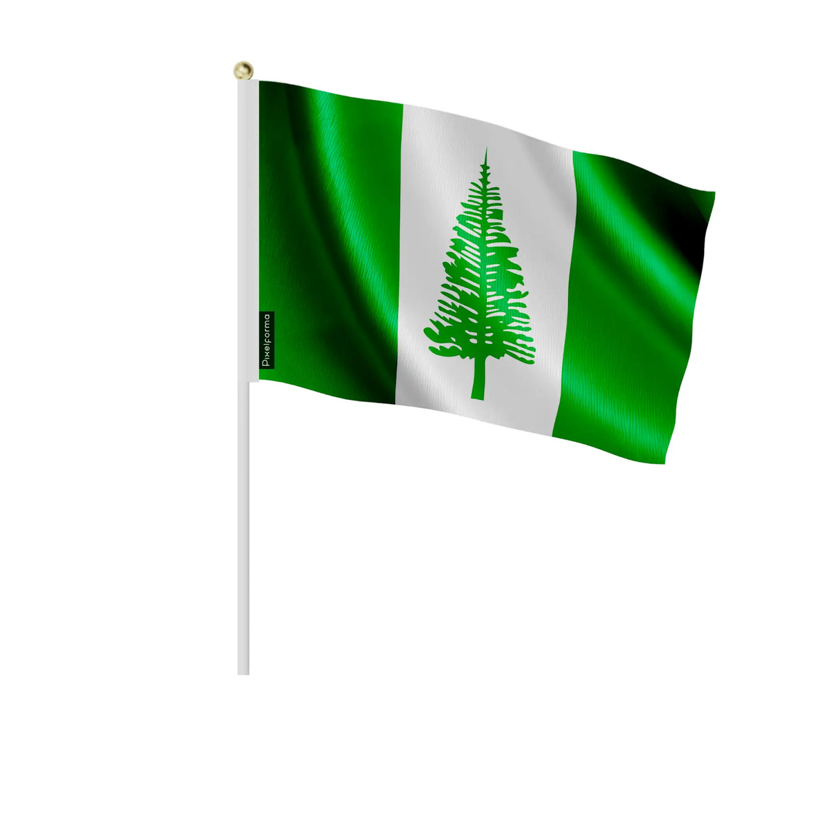 Mini drapeau île norfolk en polyester pour décoration festive