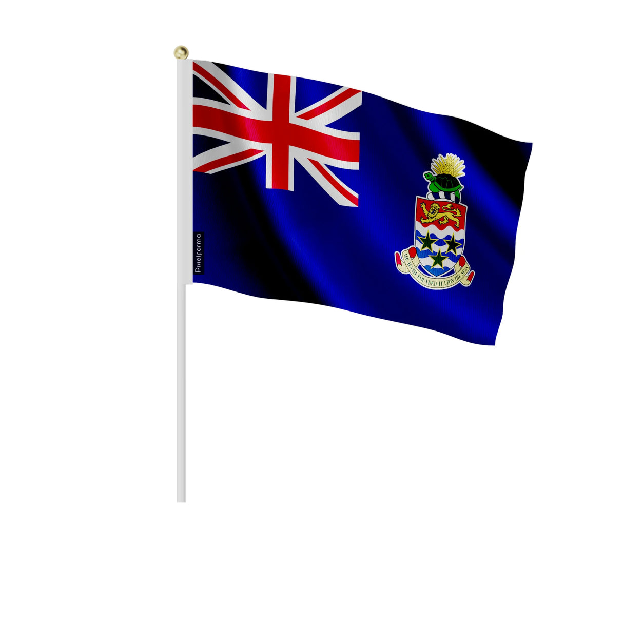 Mini drapeau îles caïmans en polyester à tenir à la main