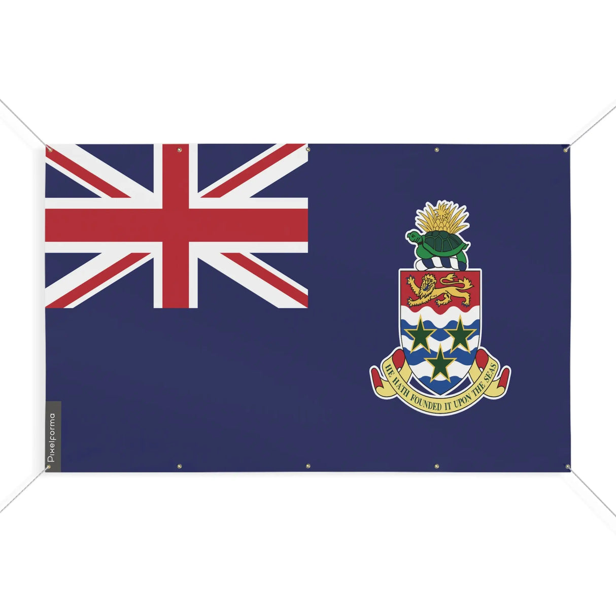 Mini drapeau îles caïmans en polyester résistant extérieur