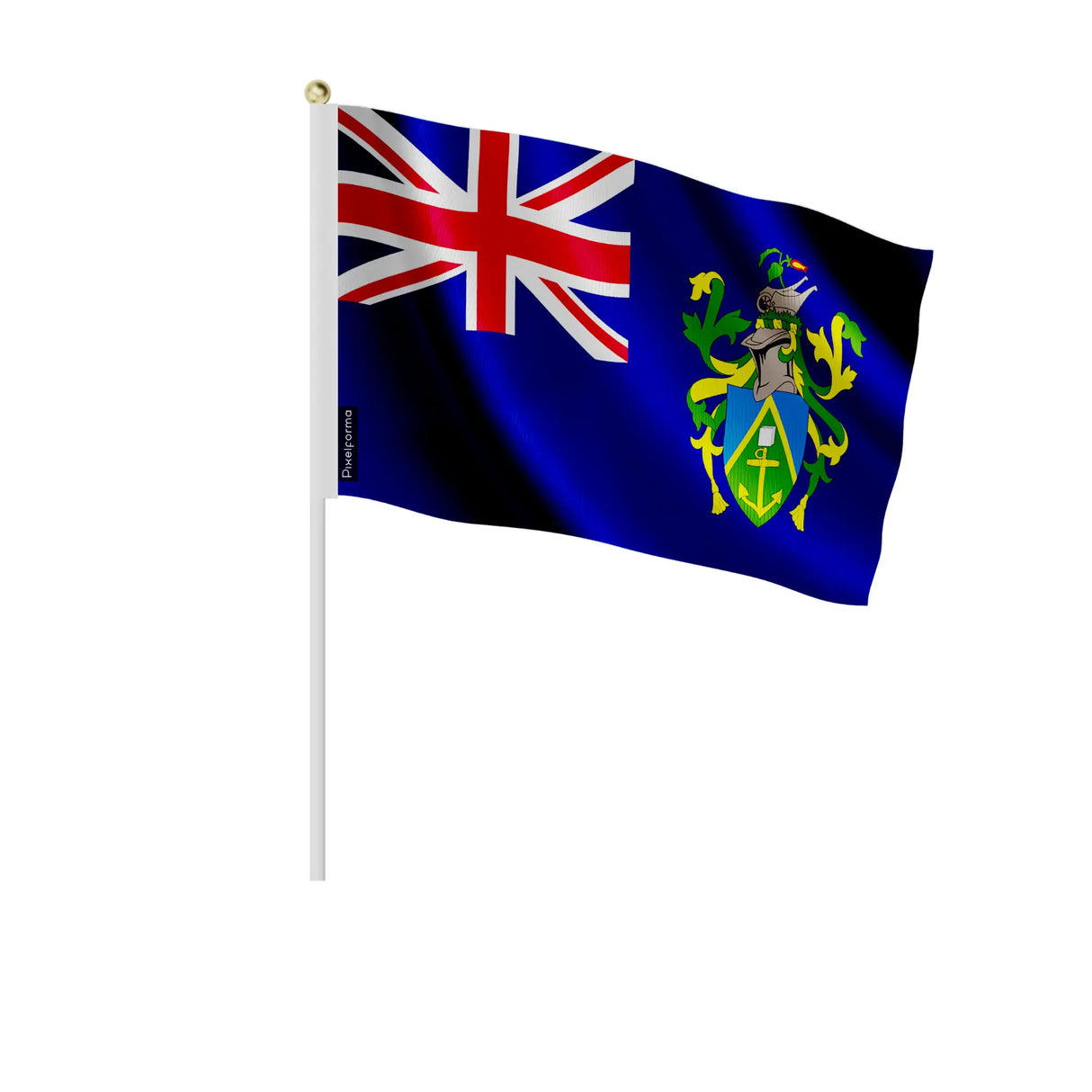 Mini drapeau îles pitcairn en polyester à tenir à la main