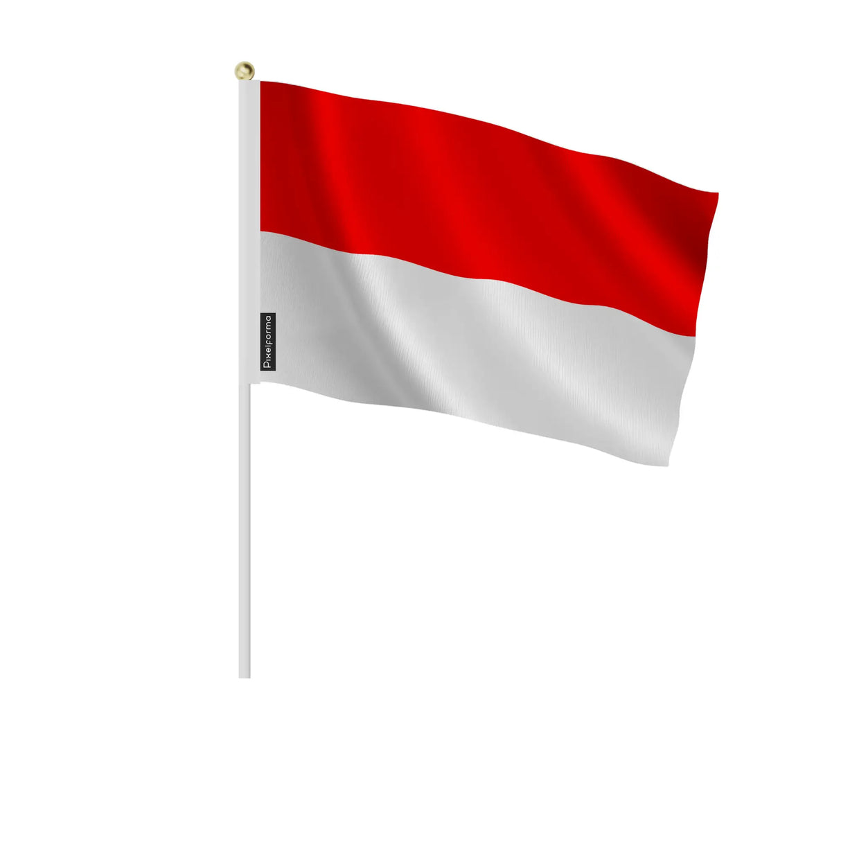 Mini drapeau indonésie en polyester à tenir à la main