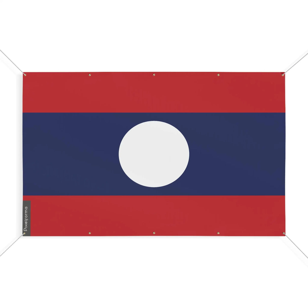 Mini drapeau laos polyester résistant pour extérieur