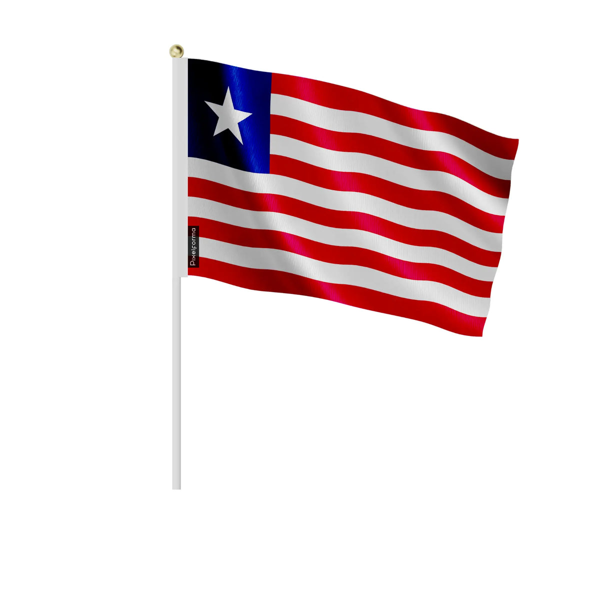 Mini drapeau liberia polyester à tenir à la main
