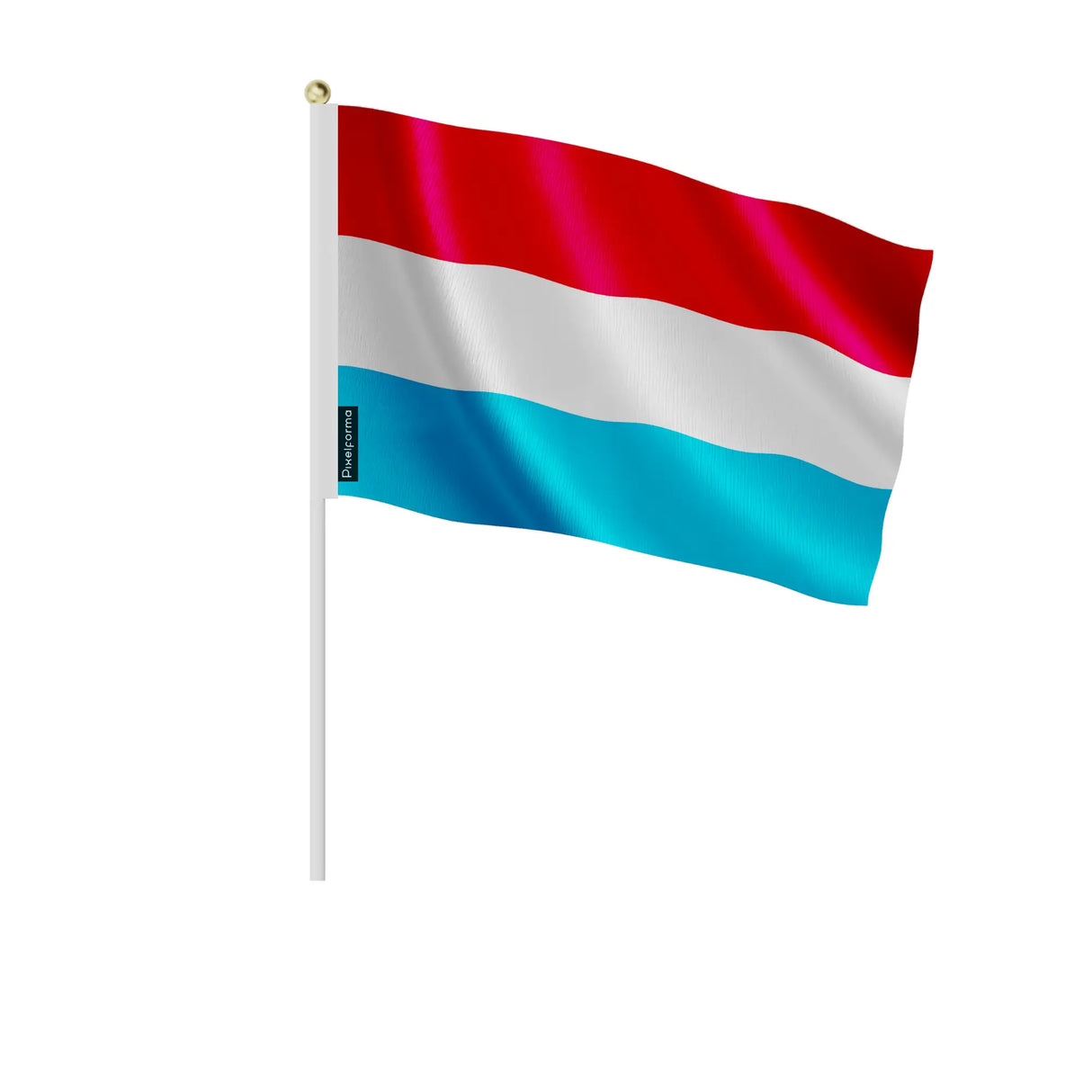 Mini drapeau luxembourg en polyester à tenir à la main