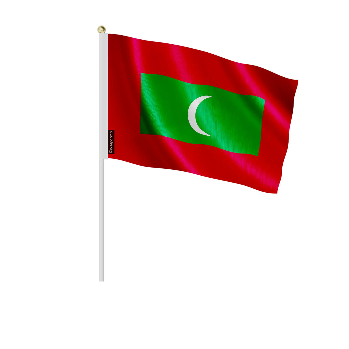 Mini drapeau maldives en polyester à tenir à la main