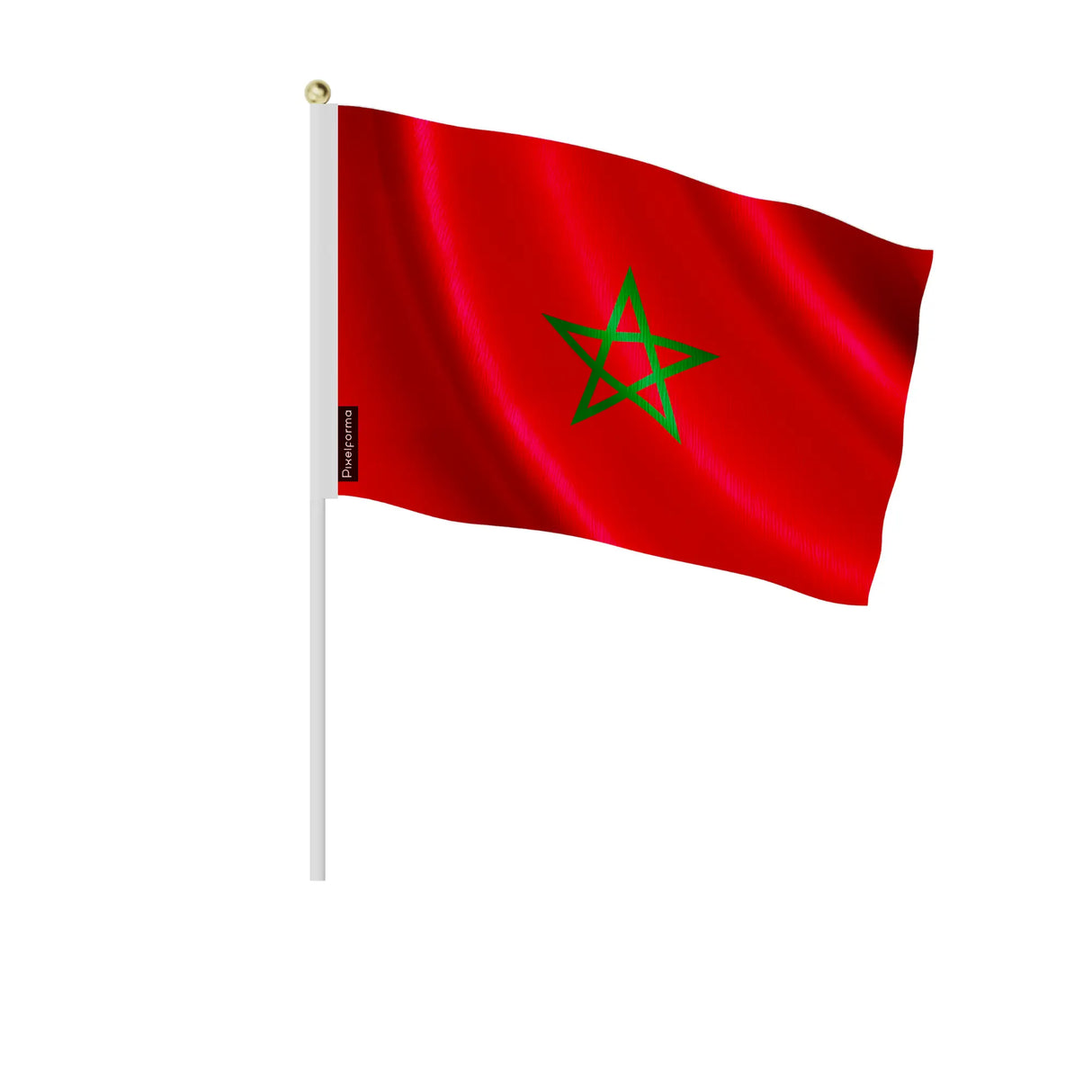 Mini drapeau maroc en polyester à tenir à la main