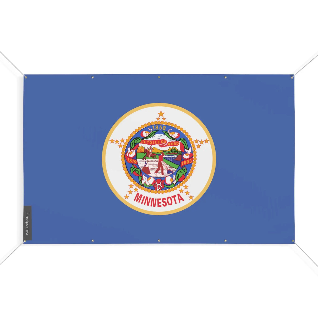 Mini drapeau minnesota polyester résistant aux intempéries