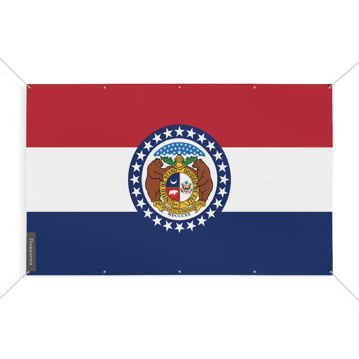 Mini drapeau missouri polyester résistant aux intempéries