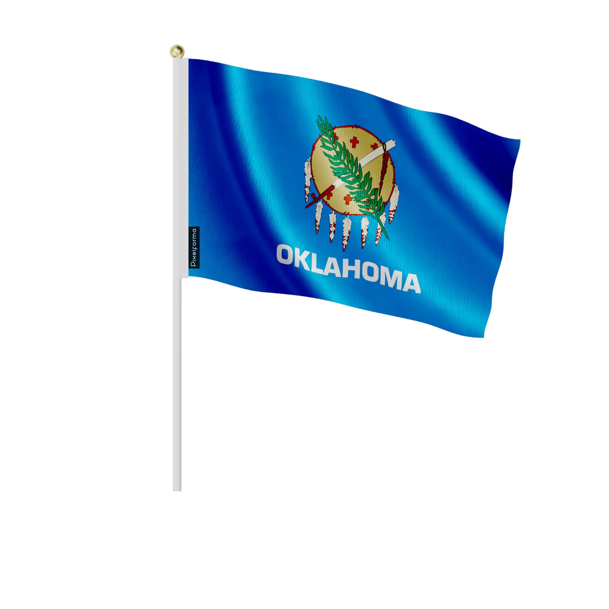 Mini drapeau oklahoma en polyester pour célébrations nationales