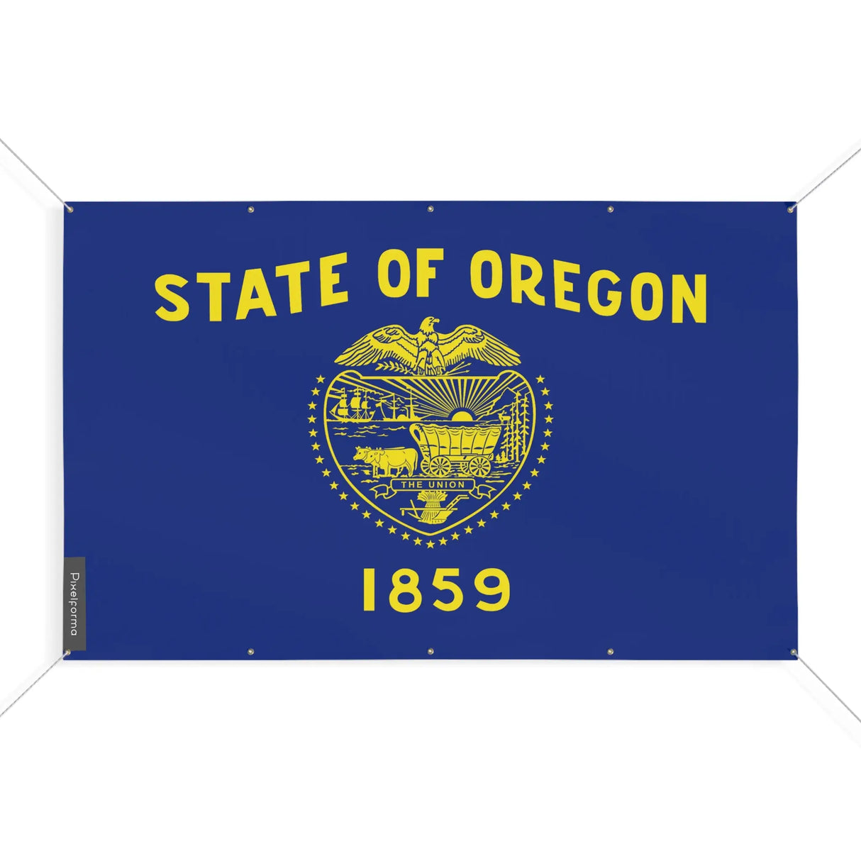 Mini drapeau oregon polyester résistant aux intempéries