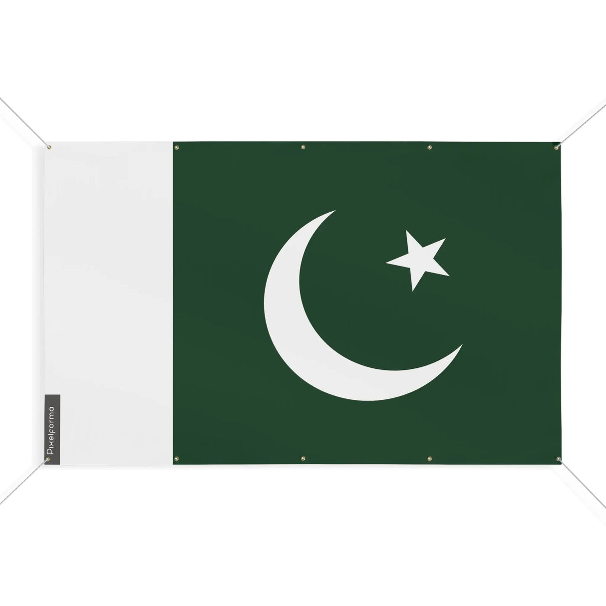 Mini drapeau pakistan en polyester résistant avec œillets