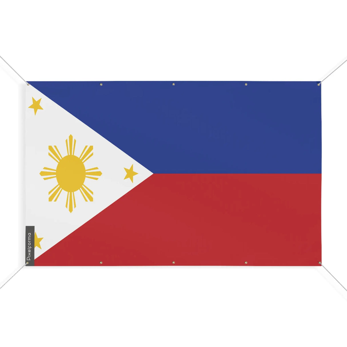 Mini drapeau philippines polyester résistant œillets renforcés