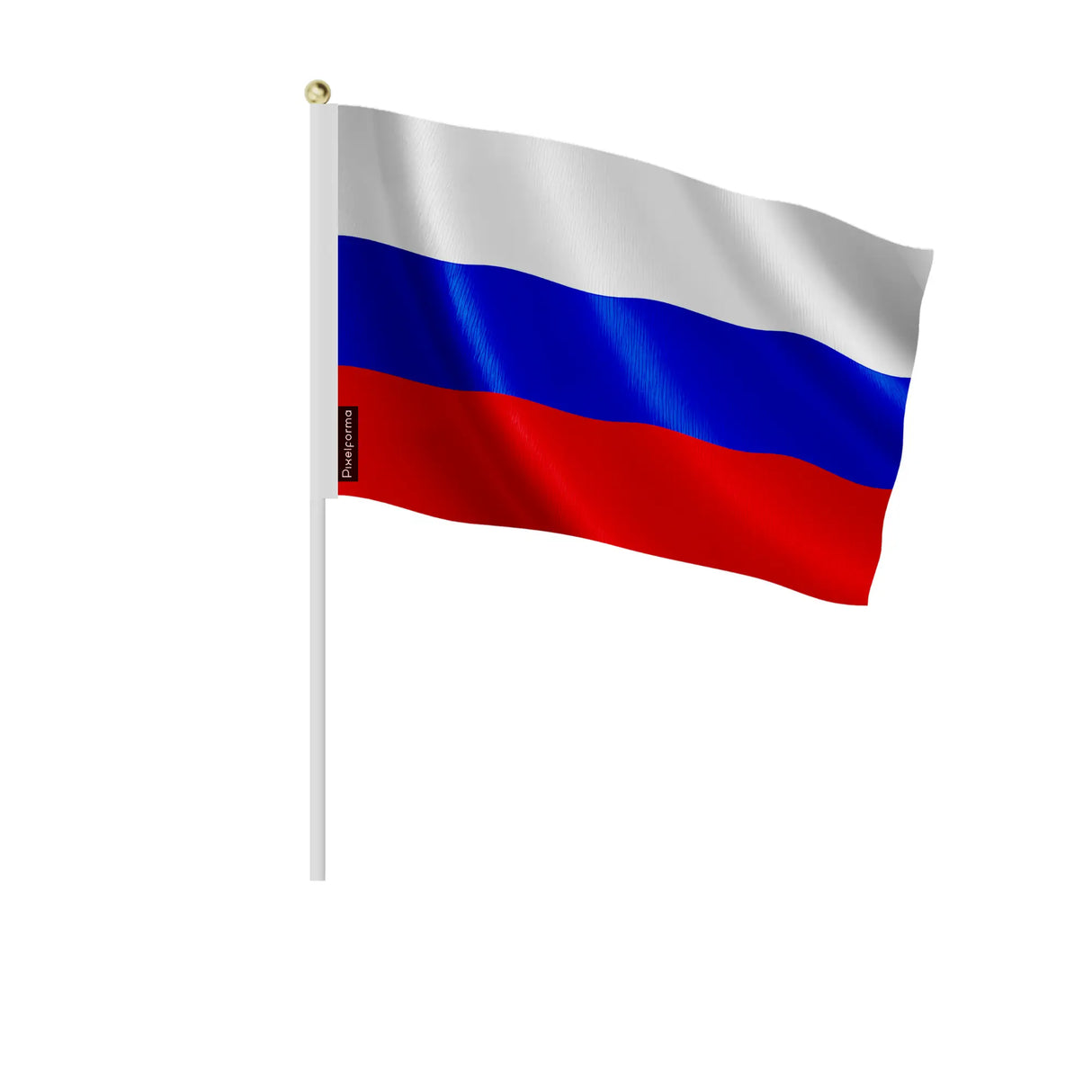 Mini drapeau russie polyester à tenir à la main